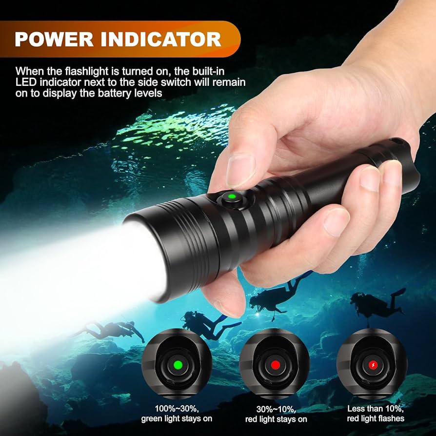 QXL ダイバーライト アメリカ製 サバイバーX 米国防爆Div.1(オレンジ) - 業務用懐中電灯・LED